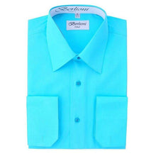 Cargar imagen en el visor de la galería, Men's Solid Dress Shirts (B12)