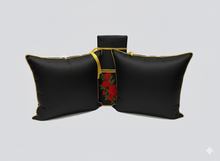 Cargar imagen en el visor de la galería, Quinceañera Set #023, 5 custom pieces in Spanish (Mis Quince Años) kneeling Pillow, Tiara Pillow, Photo Album, Guest Book, Spanish Bible