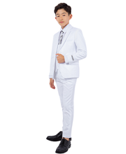 Cargar imagen en el visor de la galería, Boys White 5 Pc Stacy Adams Suit SB282-08