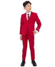 Cargar imagen en el visor de la galería, Boys Red 5 Pc Stacy Adams Suit SB282-10