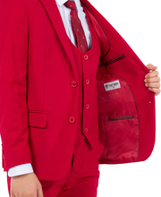 Cargar imagen en el visor de la galería, Boys Red 5 Pc Stacy Adams Suit SB282-10