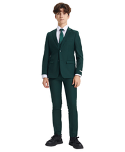 Cargar imagen en el visor de la galería, Boys Green 5 Pc Stacy Adams Suit SB282-11