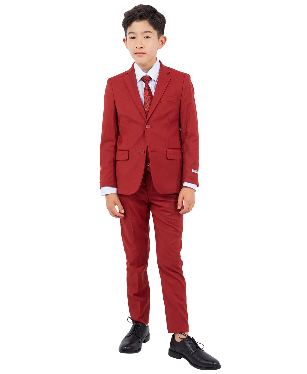 Boys Brick 5 Pc Stacy Adams Suit SB282-13