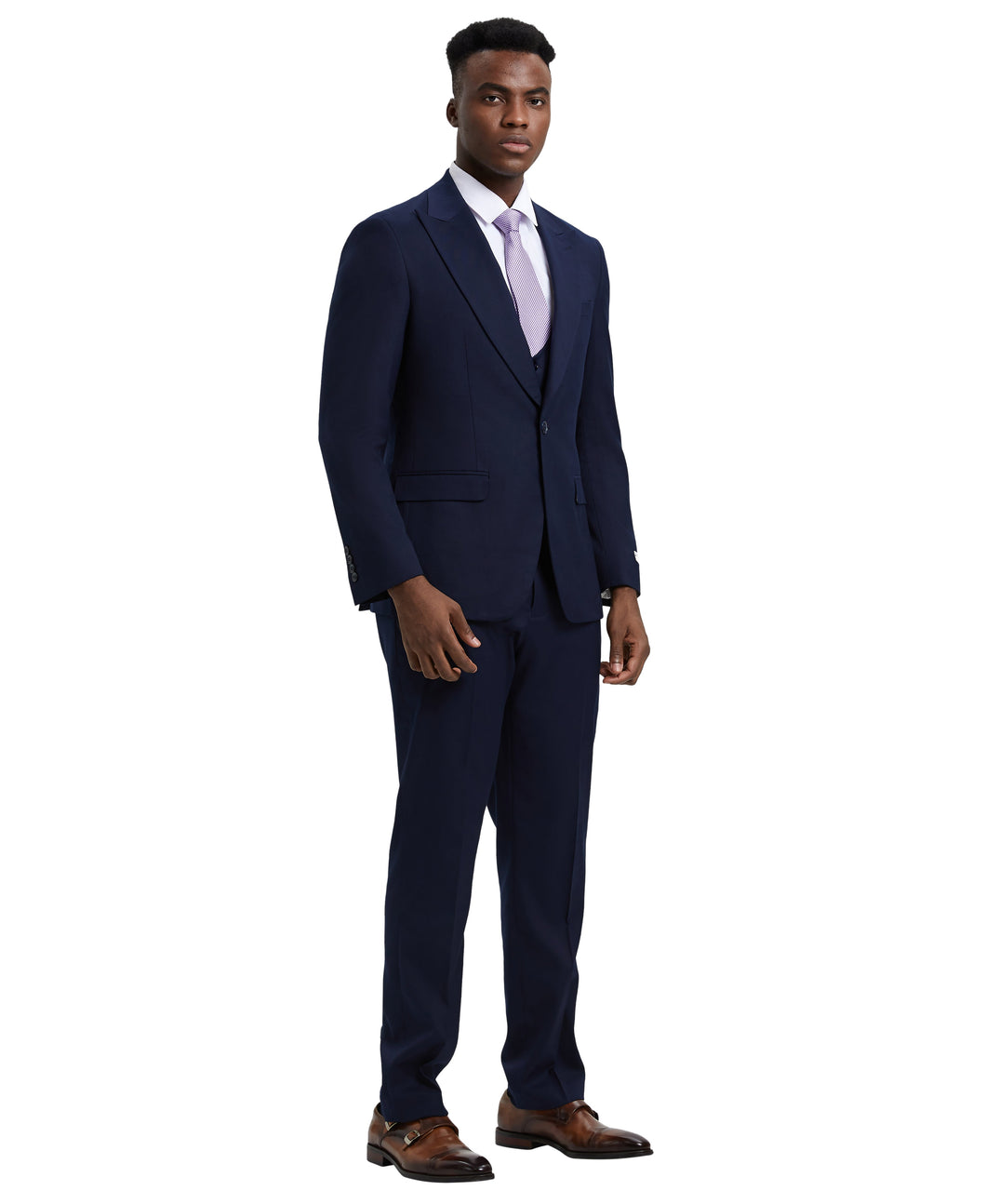 Mens Blue 3pc Stacy Adams Suits SM255H1-11
