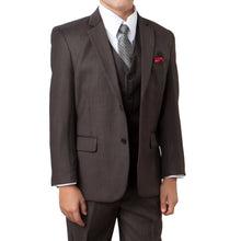 Cargar imagen en el visor de la galería, Tazio Dark Slate Formal Suits For Boys