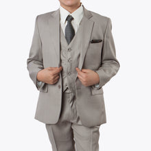 Cargar imagen en el visor de la galería, Tazio Dark Tan Formal Suits For Boys