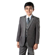 Cargar imagen en el visor de la galería, 5 PC Boy&#39;s Herringbone Suit With Free Matching Shirt &amp; Tie Suits For Boy&#39;s