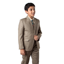 Cargar imagen en el visor de la galería, 5-PC Boy&#39;s Solid Suit with Matching Shirt &amp; Tie Suits For Boy&#39;s