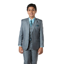 Cargar imagen en el visor de la galería, Tazio Grey Formal Suits For Boys