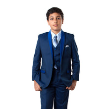 Cargar imagen en el visor de la galería, Tazio Blue Formal Suits For Boys
