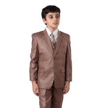 Cargar imagen en el visor de la galería, 3-Piece Boys Checkered Suit Set With Free Matching Shirt &amp; Tie Suits For Boy&#39;s