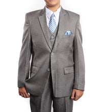 Cargar imagen en el visor de la galería, 5 PC Boy&#39;s Solid Suit with Shirt &amp; Tie Suits For Boy&#39;s