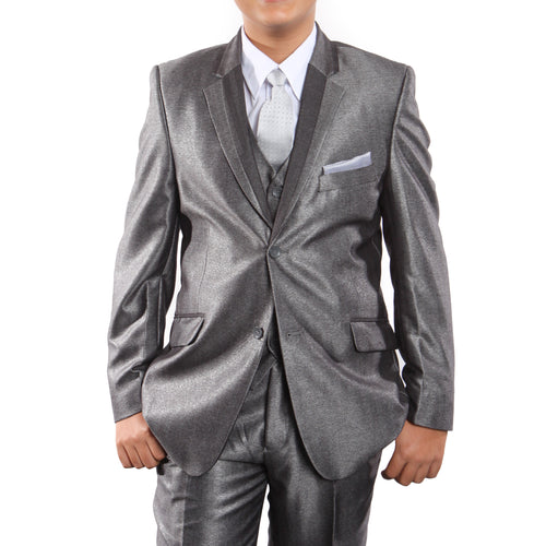 Tazio Grey Formal Suits For Boys