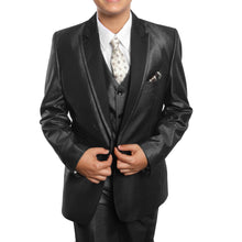 Cargar imagen en el visor de la galería, Tazio Black Formal Suits For Boys