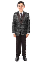 Cargar imagen en el visor de la galería, Tazio Black Formal Suits For Boys