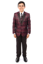 Cargar imagen en el visor de la galería, Tazio Red Formal Suits For Boys