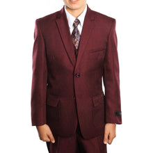 Cargar imagen en el visor de la galería, 6-PC Solid Boys Suit with Shirt &amp; Tie Suits For Boy&#39;s