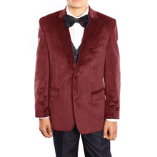 Cargar imagen en el visor de la galería, 3-Piece Velvet Jacket Set With Shirt &amp; Bow Tie Suits For Boy&#39;s