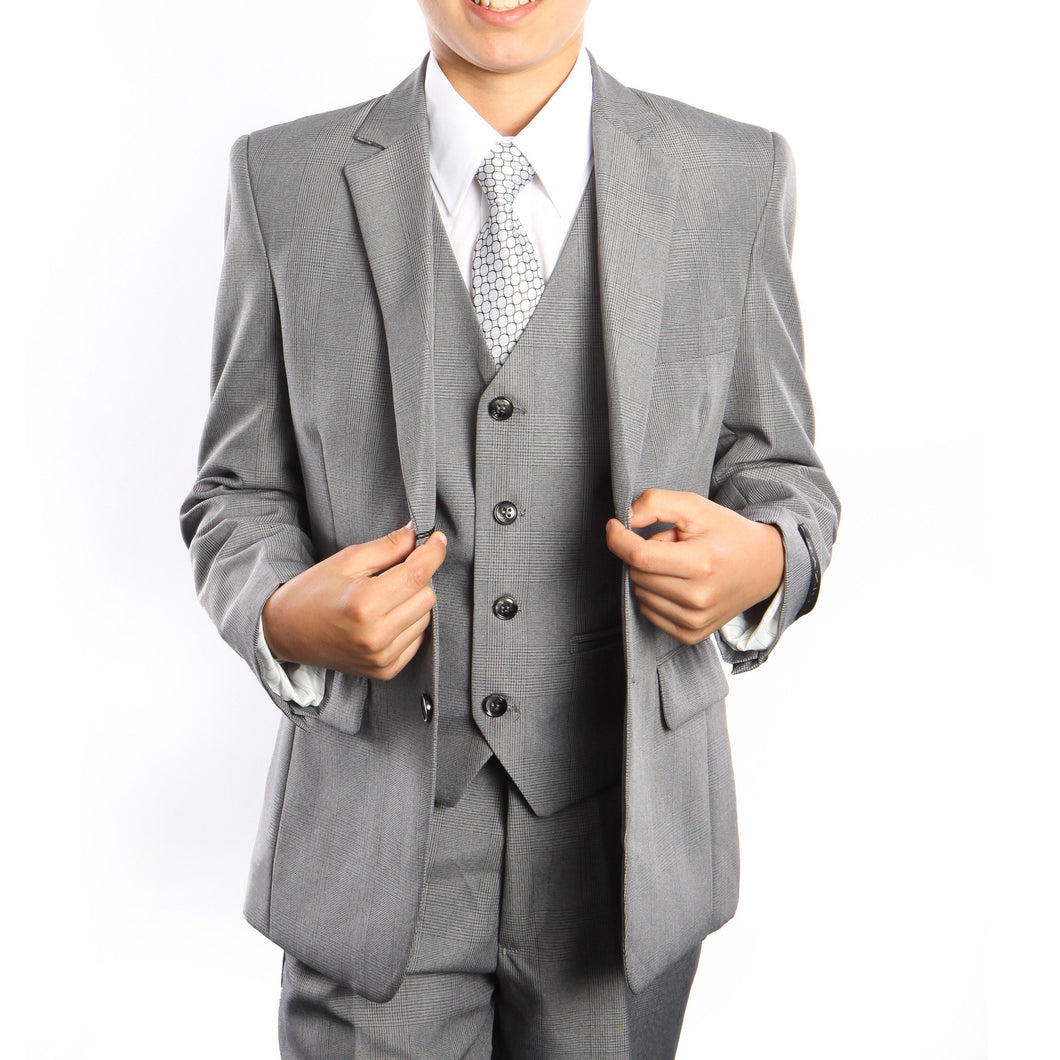3-Piece Set With Shirt & Tie Suits For Boy's