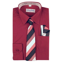 Cargar imagen en el visor de la galería, Boy&#39;s Slim Fit Dress Shirts (B700)