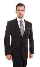 Cargar imagen en el visor de la galería, Navy Solid 2-PC Regular Modern Fit Suits For Men
