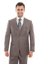 Cargar imagen en el visor de la galería, Mid. Taupe 3-PC Slim Fit Stretch Suits For Men