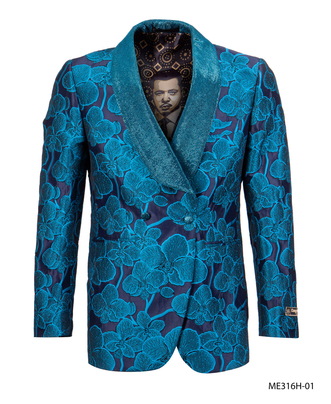 Turquoise Empire Show Blazers Formal Dinner Suit Jackets For Men ME316H-01