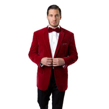 Cargar imagen en el visor de la galería, Velvet Regular Modern Fit Mens Blazer Jacket For Men