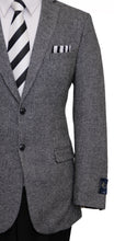 Cargar imagen en el visor de la galería, Mens Wool Two Button Solid Textured Notch Lapel Sports Coat Blazer Jacket