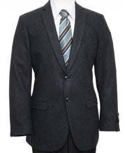 Cargar imagen en el visor de la galería, Mens Wool Two Button Solid Notch Lapel Sports Coat Blazer Jacket