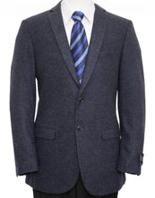 Cargar imagen en el visor de la galería, Mens Wool Two Button Solid Notch Lapel Sports Coat Blazer Jacket