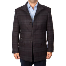 Cargar imagen en el visor de la galería, Mens Wool Two Button Madras Pattern Notch Lapel Sports Coat Blazer Jacket