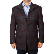 Cargar imagen en el visor de la galería, Mens Wool Two Button Madras Pattern Notch Lapel Sports Coat Blazer Jacket