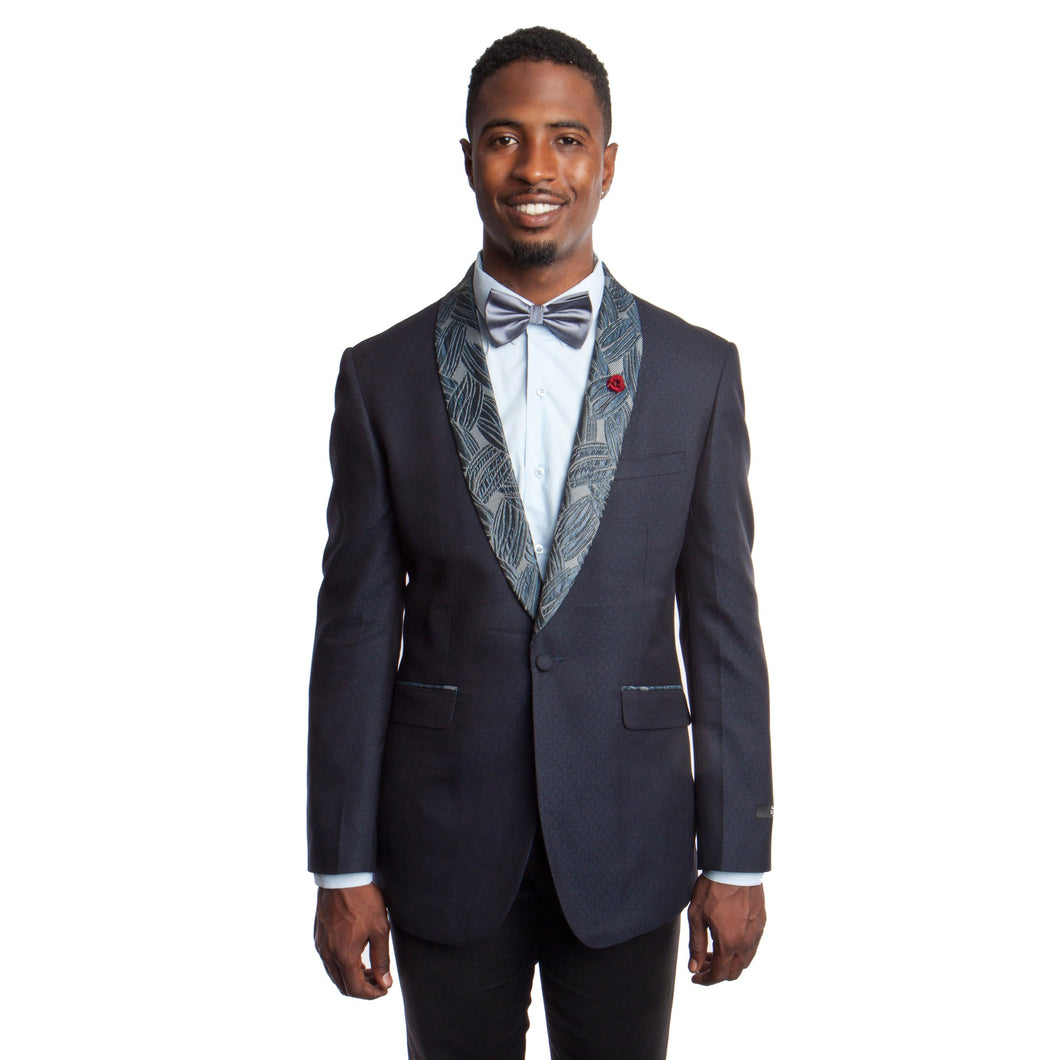 Solid Modern Fit Shawl Collar Pattern Mens Sports coat Blazer Jacket For Men