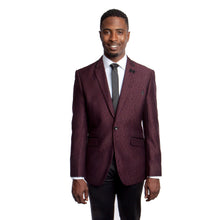 Cargar imagen en el visor de la galería, Modern Fit Pattern Design Notch Lapel Sports coat For Men