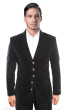 Cargar imagen en el visor de la galería, Slim Fit Textured Velvet Blazer 5 Button Jacket For Men