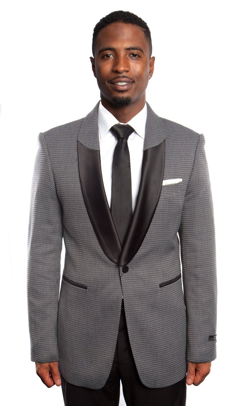 Modern Fit Houndstooth Mens Sports coat Blazer Jacket For Men