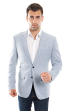 Cargar imagen en el visor de la galería, Modern Fit Seersucker Suits Sports coat Blazer Jacket For Men