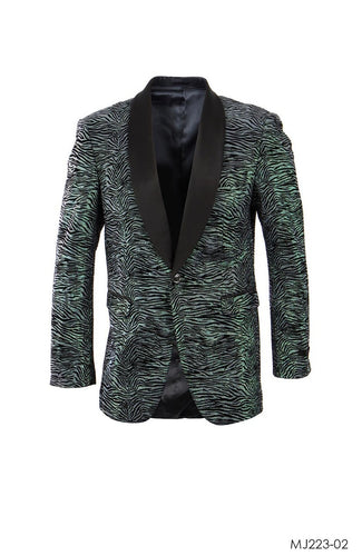 Black / Grey / Green Tazio Sports Coat Dinner Jackets