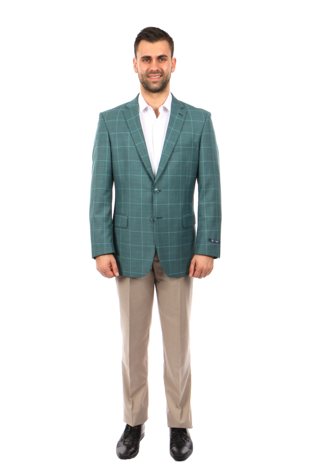 Mint / Mint Windowpane Tazio Sports Coat Dinner Jackets