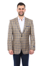 Cargar imagen en el visor de la galería, Blue / Grey Windowpane Tazio Sports Coat Dinner Jackets