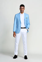 Cargar imagen en el visor de la galería, Slim Fit Solid Notch Lapel Casual Sports coat Blazer Jacket For Men