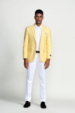Cargar imagen en el visor de la galería, Slim Fit Solid Notch Lapel Casual Sports coat Blazer Jacket For Men