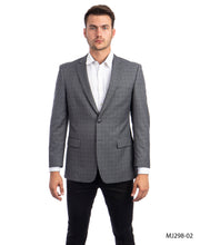 Cargar imagen en el visor de la galería, Black / Grey Tazio Sports Coat Dinner Jackets