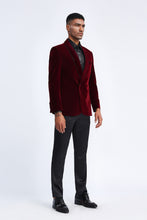 Cargar imagen en el visor de la galería, Burgundy Tazio Sports Coat Dinner Jackets