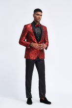 Cargar imagen en el visor de la galería, Red/Black Tazio Sports Coat Dinner Jackets