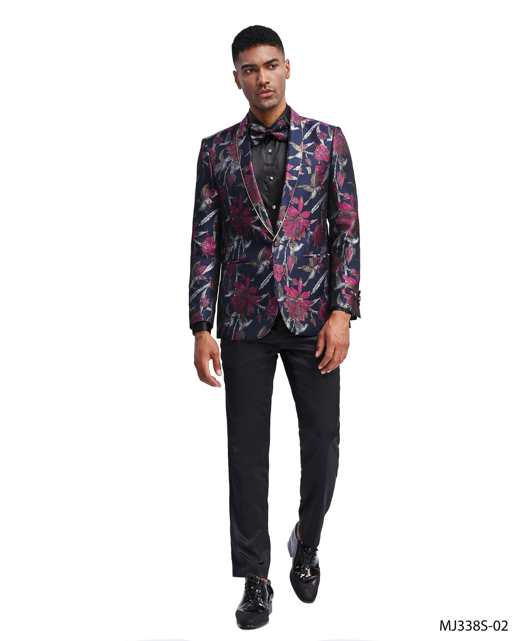 Black Tazio Sports Coat Dinner Jackets