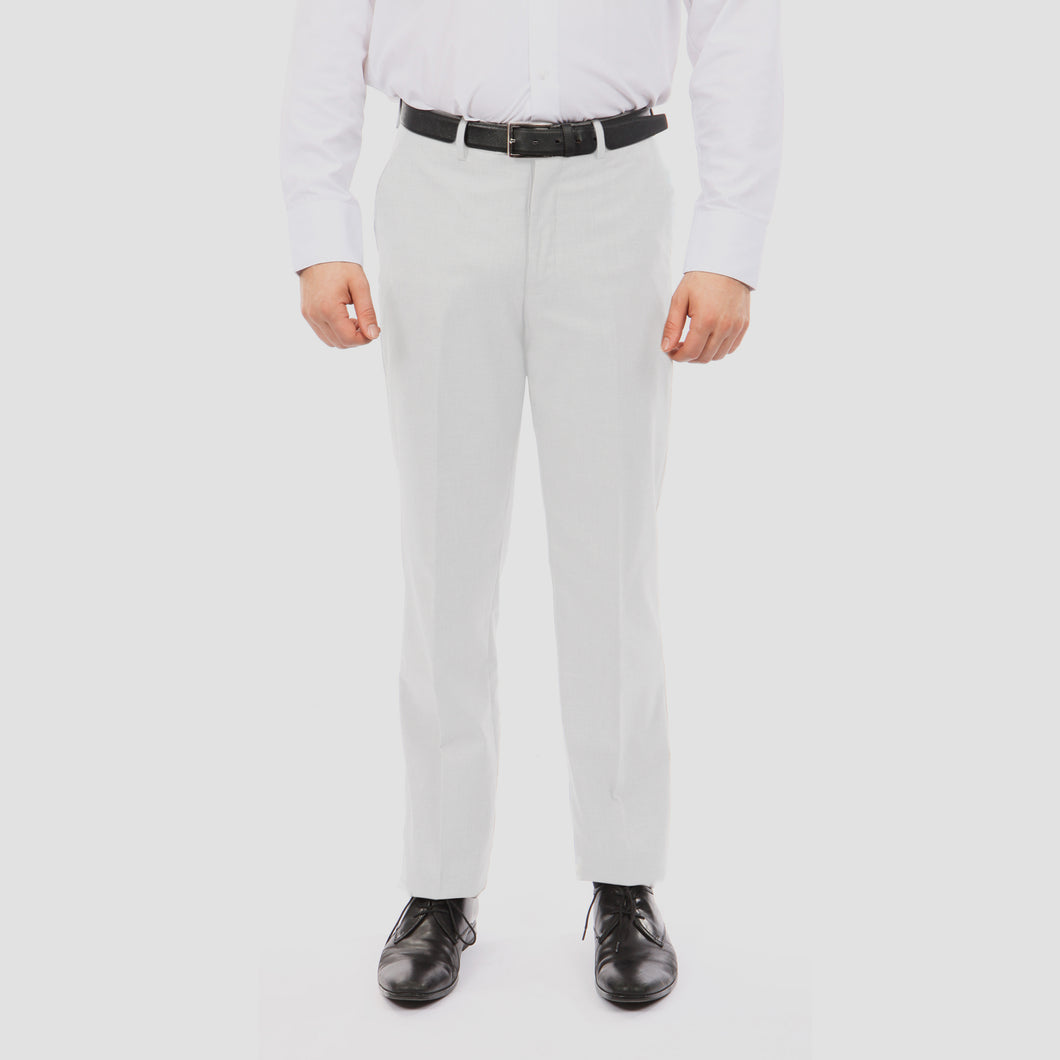Men's Tazio Slim Fit White Stretch Dress Pants