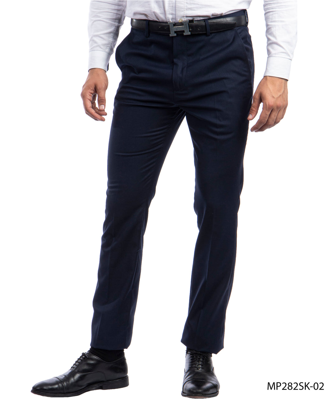 Men's Skinny Fit Sean Alexander Performance Stretch Navy Dress Pants