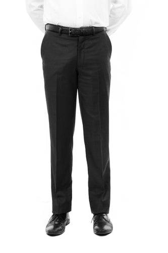 Men's Demantie Black Performance Stretch Wool Dress Pants